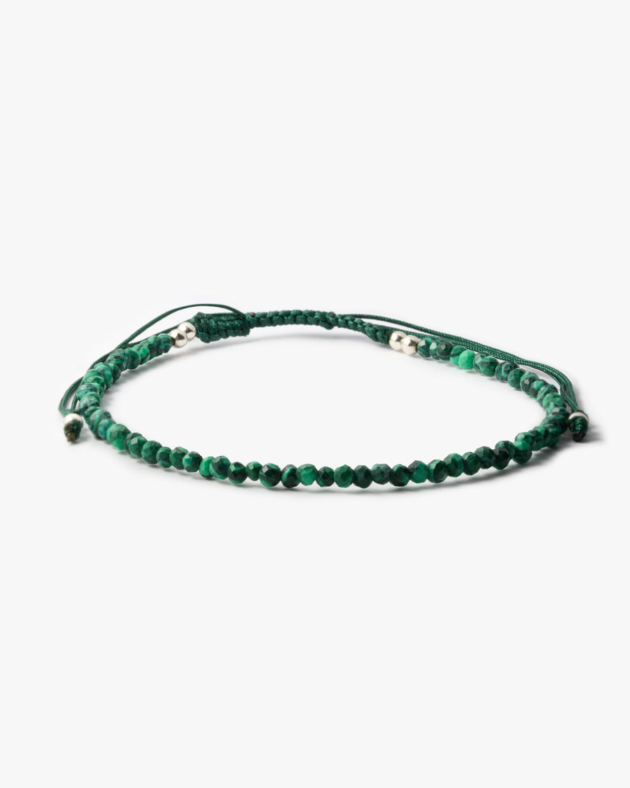 Malachite braided bracelet