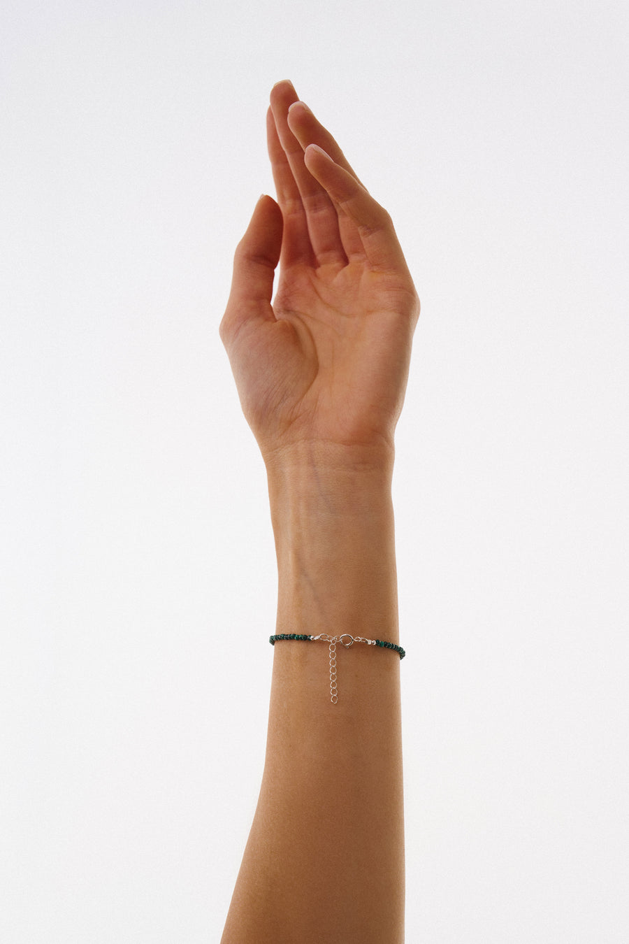 Malachite faceted bracelet