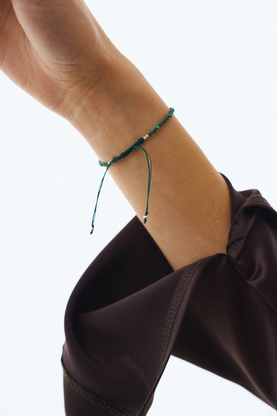 Malachite braided bracelet
