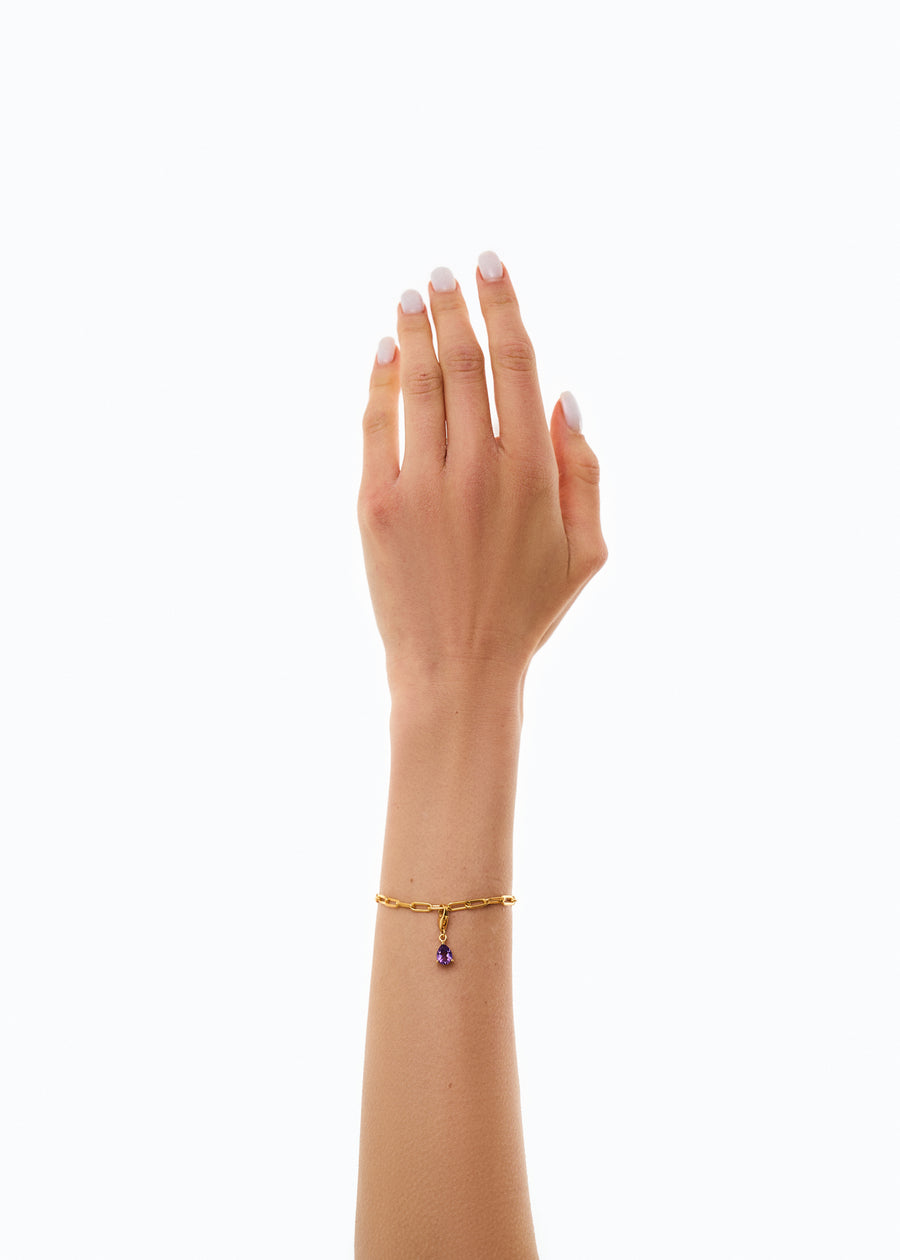 Charm en Améthyste 18K