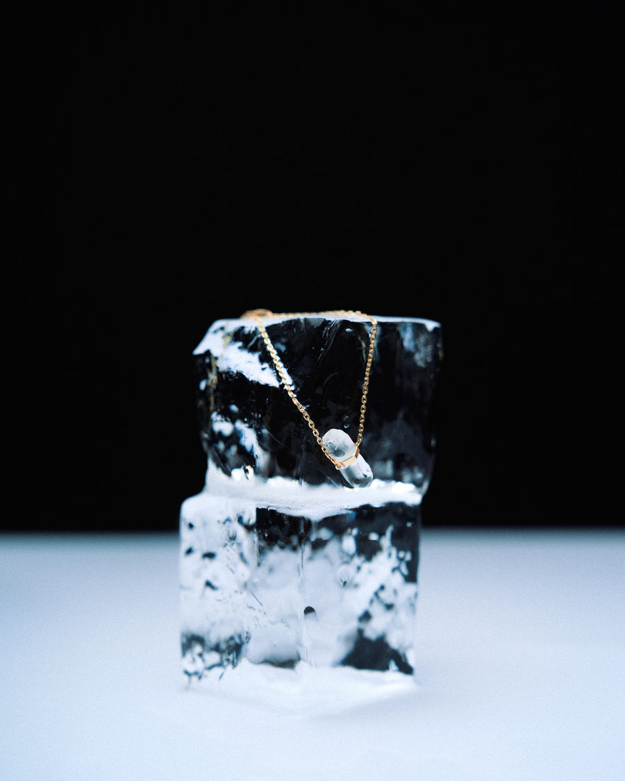 Clear quartz sterling silver bracelet
