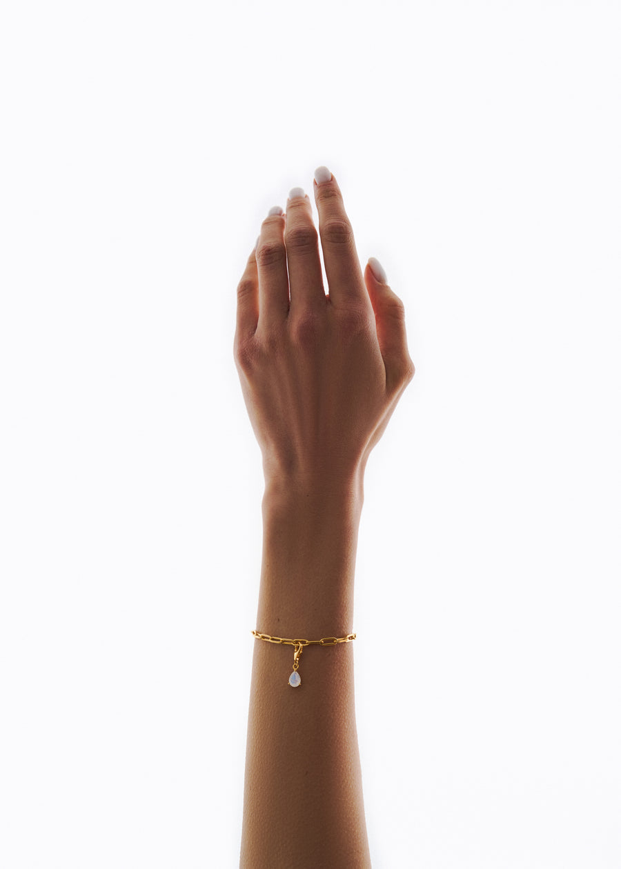 Charm en Pierre de Lune 18K