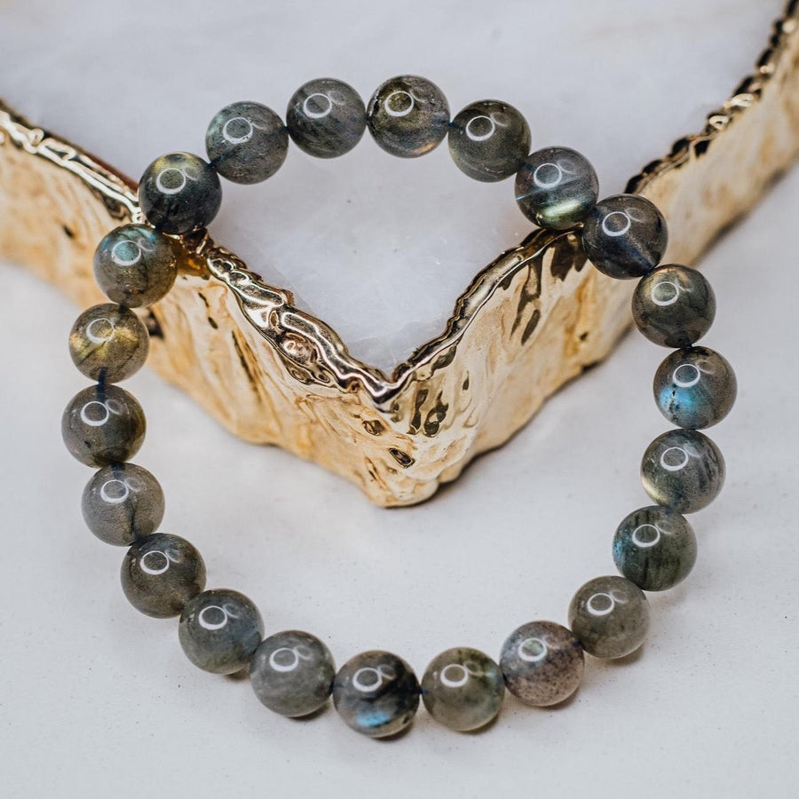 Bracelet en perles de labradorite