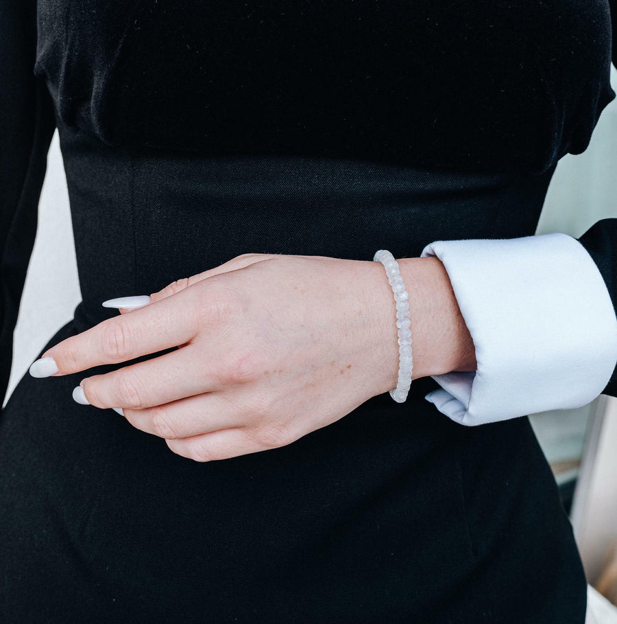 Bracelet pierre de lune en argent