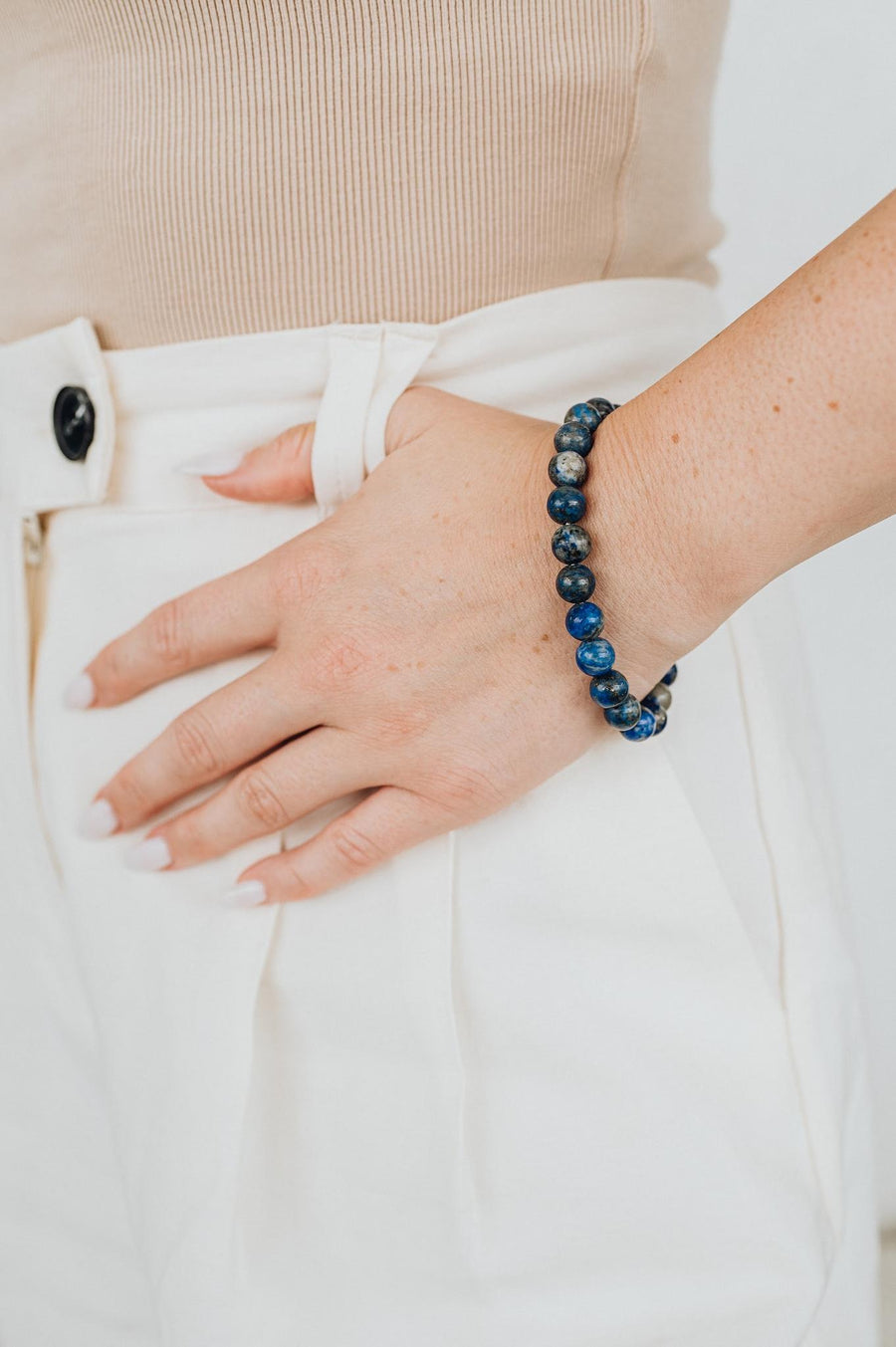 Lapis Lazuli beaded bracelet