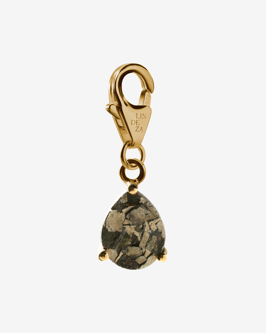 Pyrite 18K charm