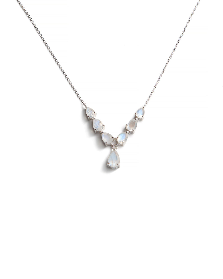 Moonstone teardrop necklace