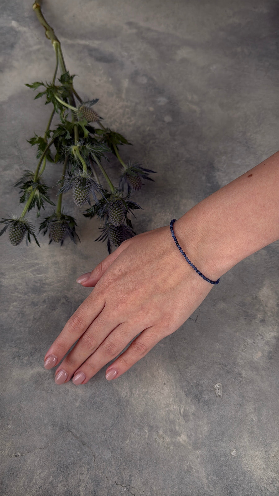 Sodalite faceted bracelet