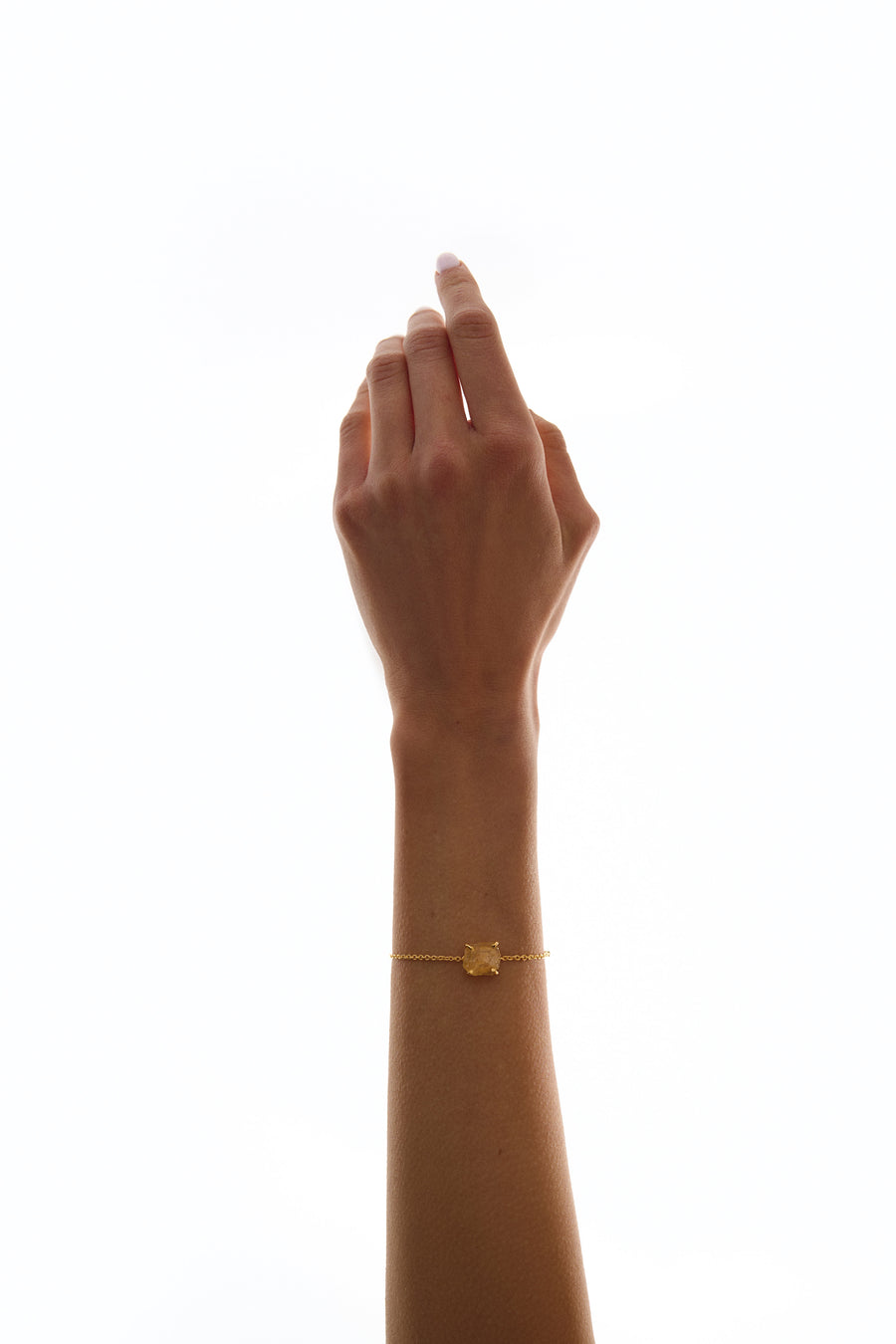 Citrine "SUCCESS" 18K intention bracelet
