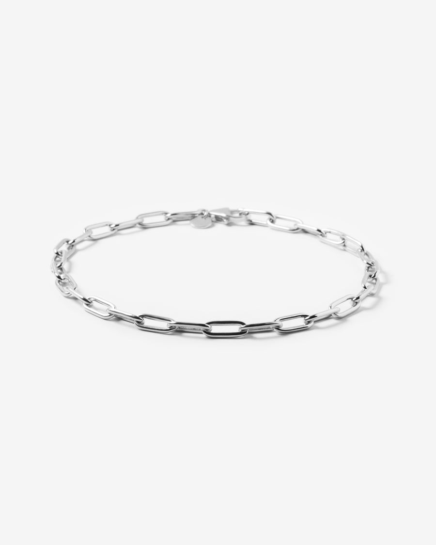 Silver chain bracelet