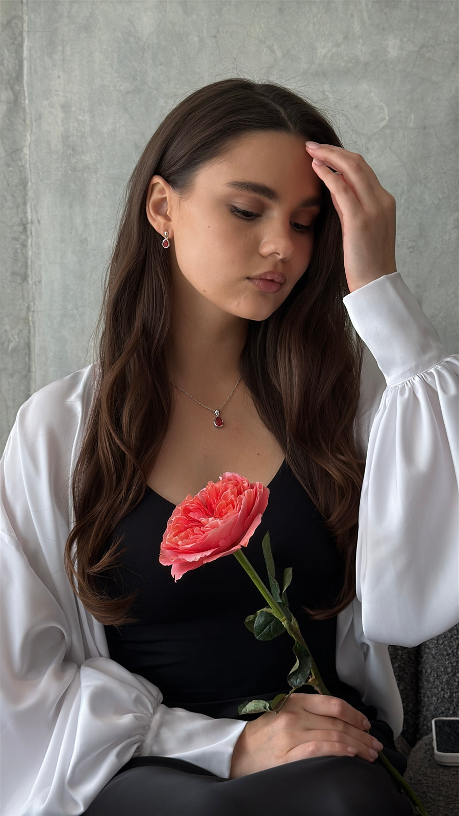 Carnelian teardrop earrings