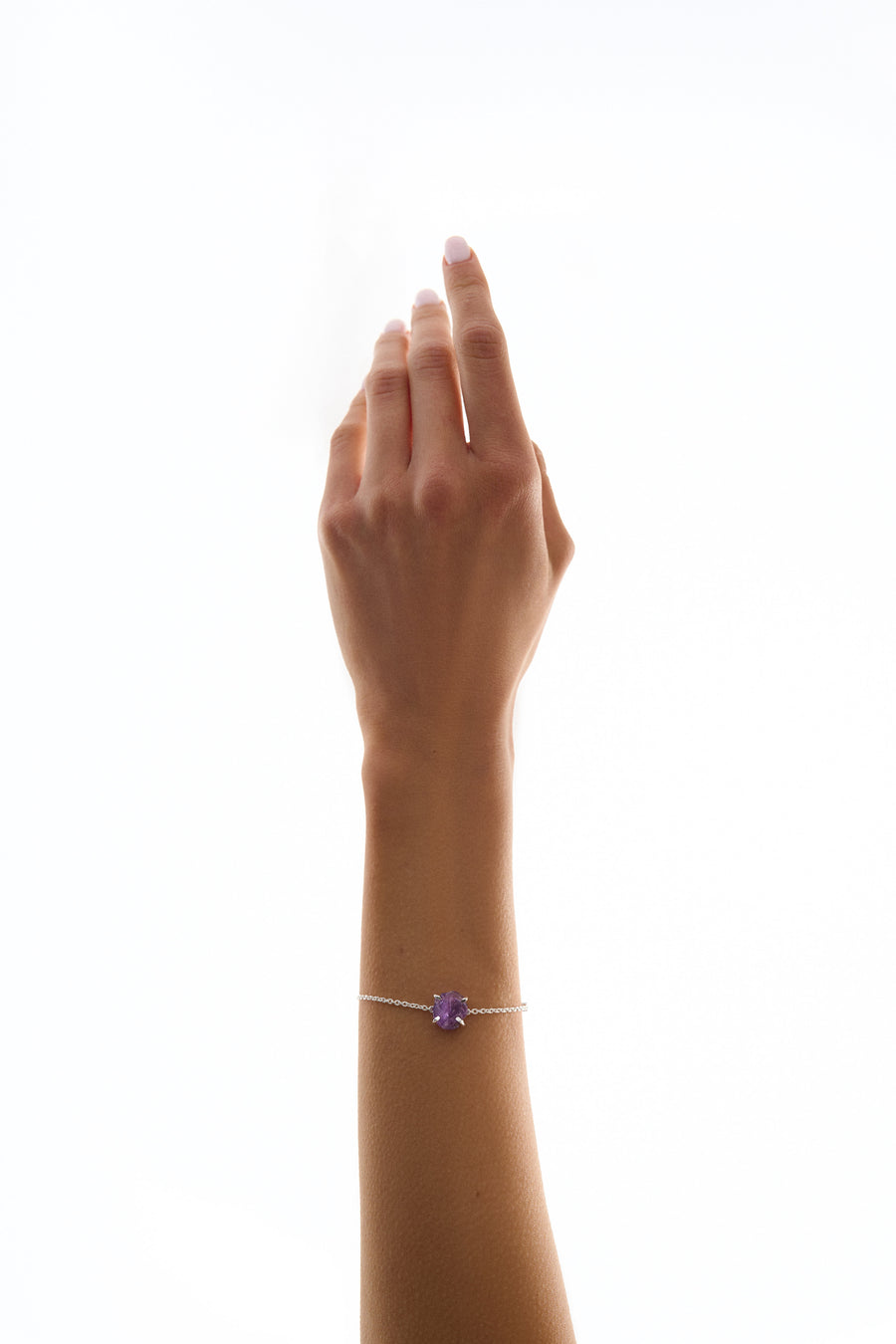 Amethyst "BALANCE" intention bracelet