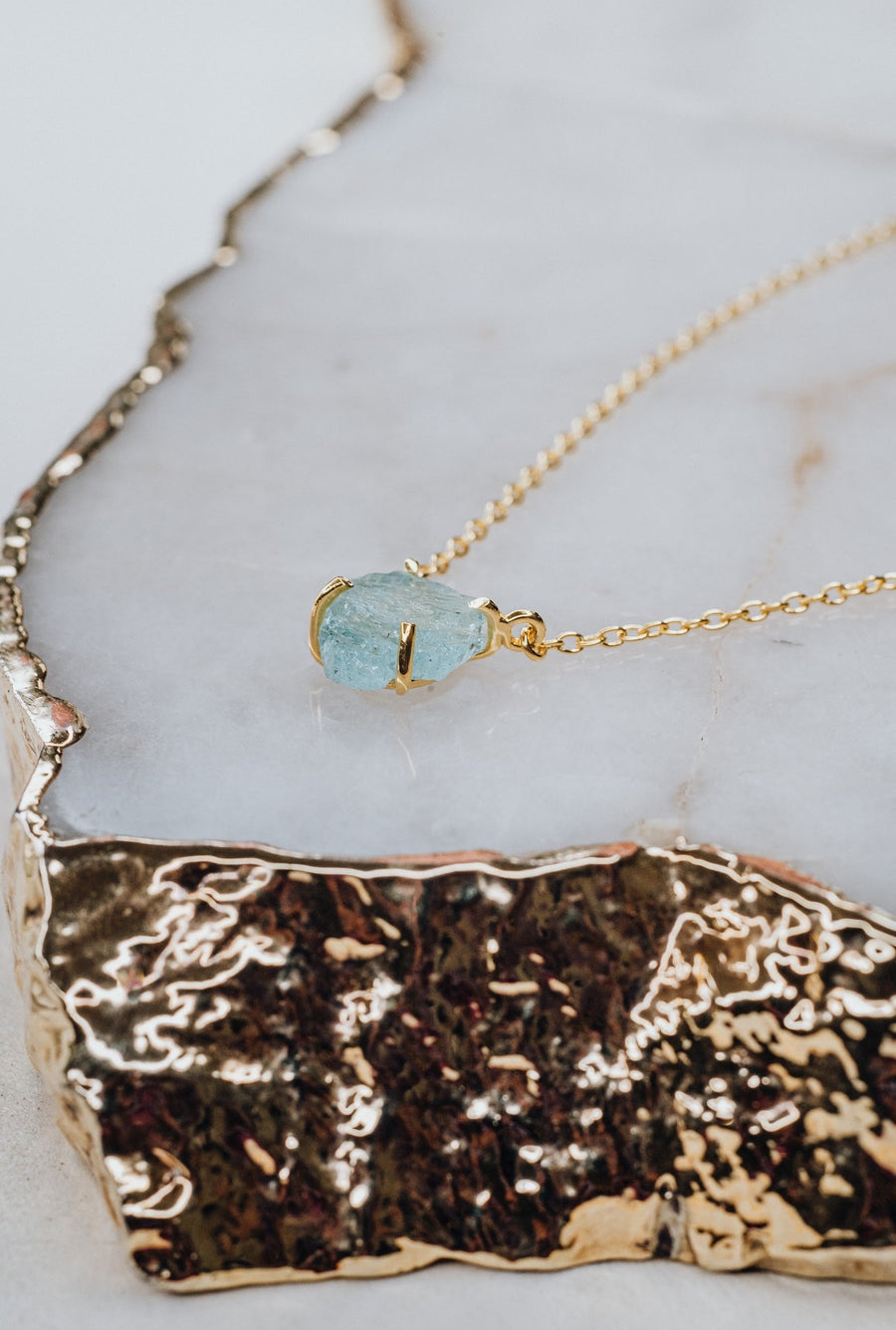 Aquamarine necklace