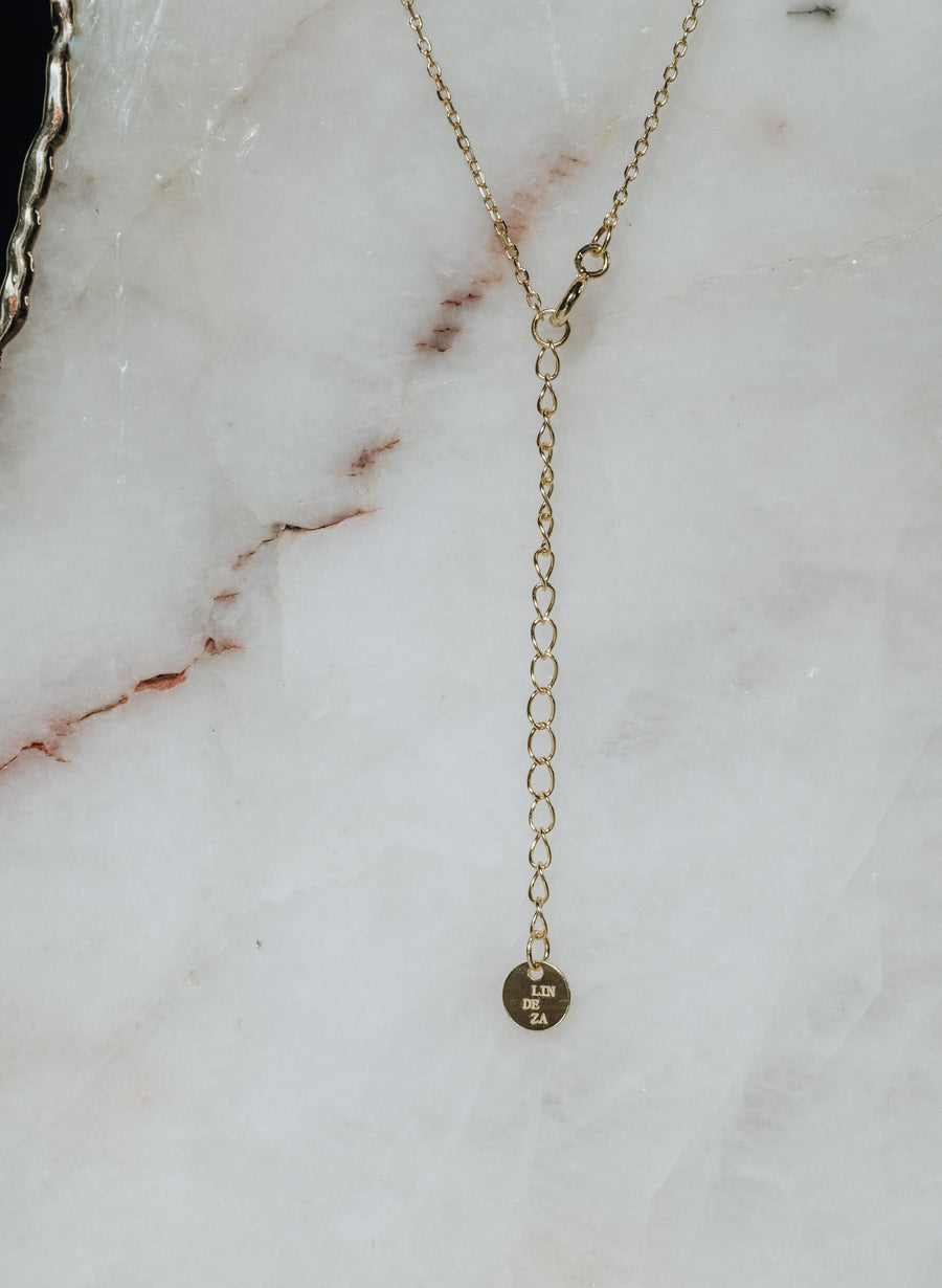 Clear quartz sterling silver necklace