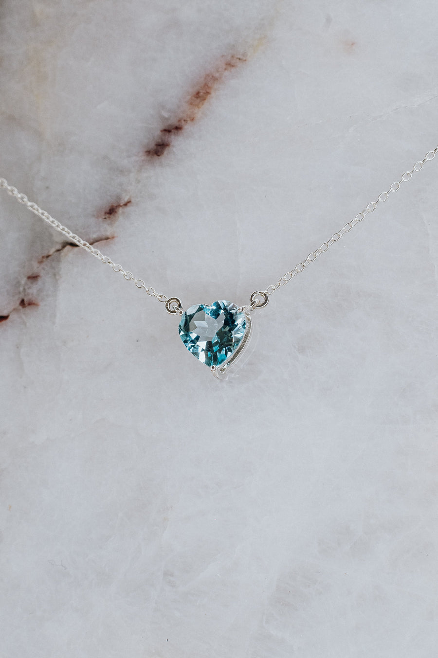 Blue topaz necklace