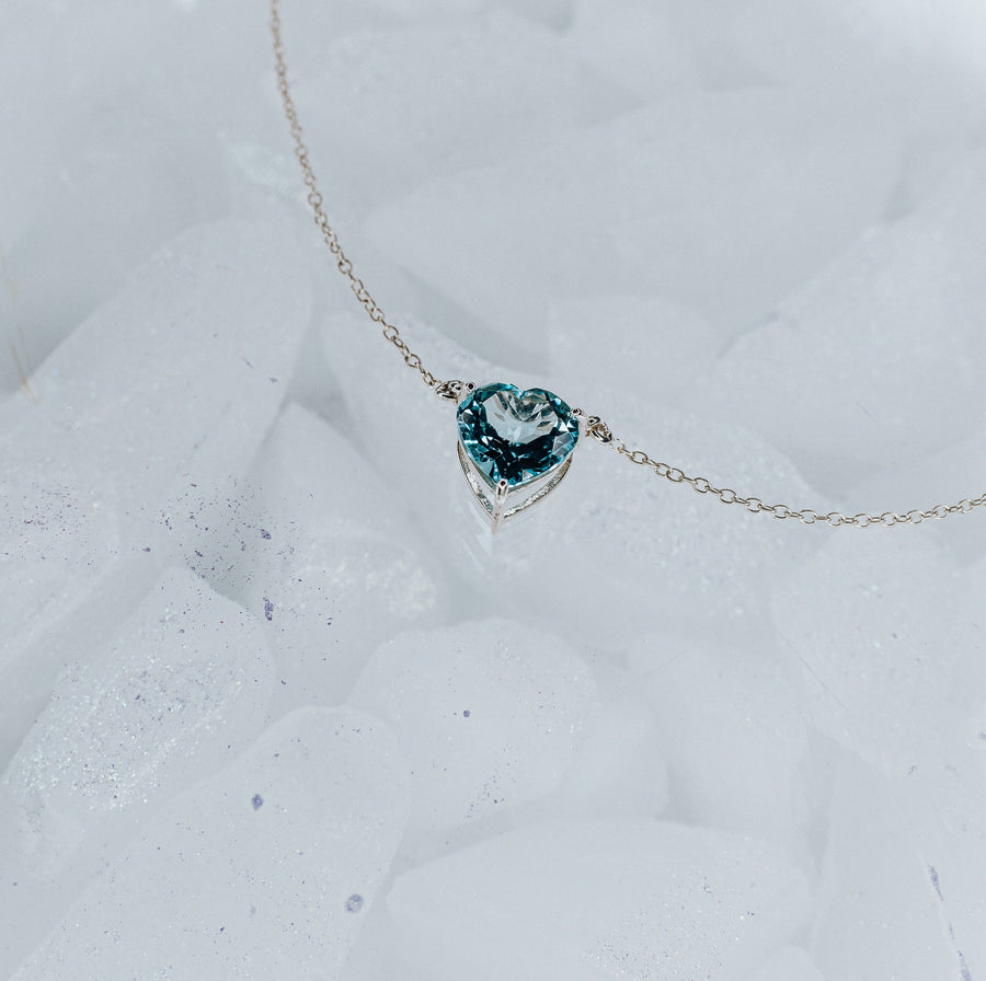 Blue topaz necklace