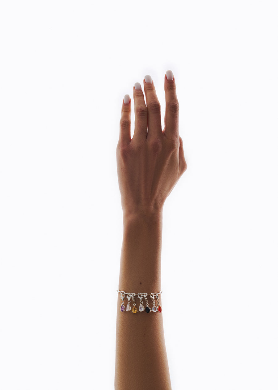 Charm en Argent et Améthyste