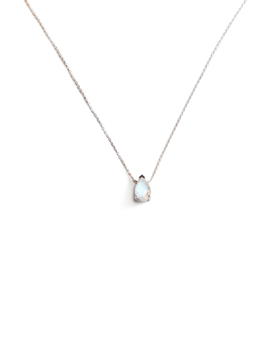 Moonstone teardrop necklace