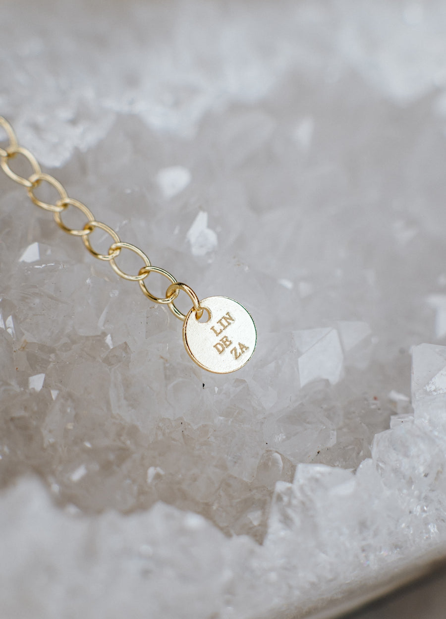 Collier de quartz fumé en argent sterling