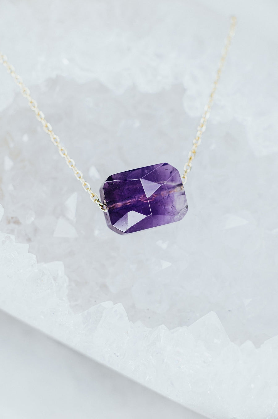 Bracelet en améthyste carré