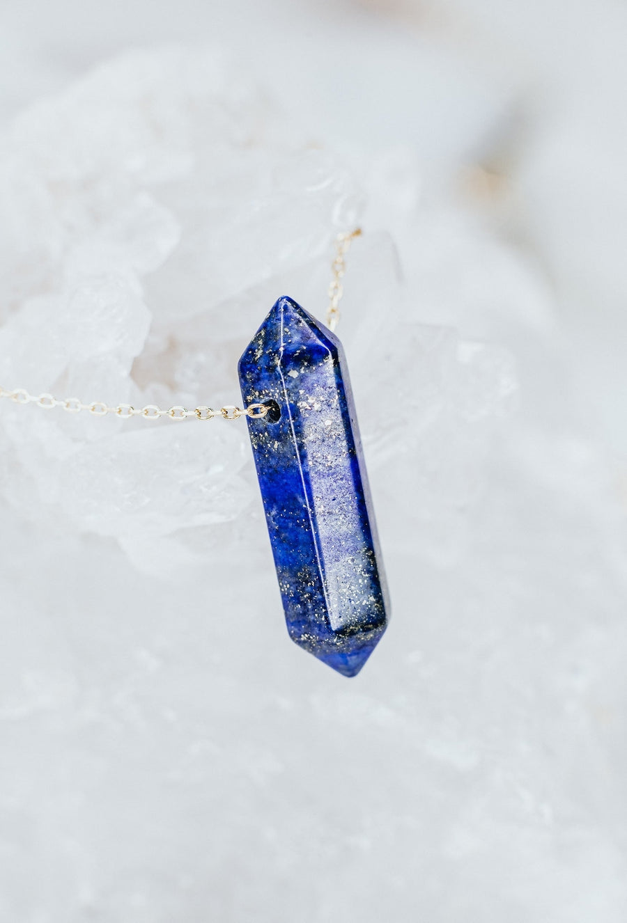 Collier à pointes en lapis-lazuli