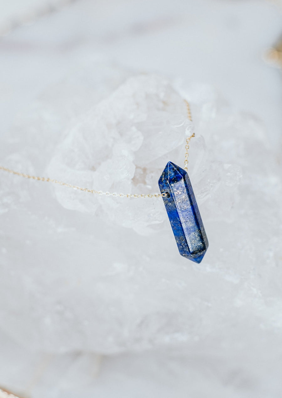 Collier à pointes en lapis-lazuli