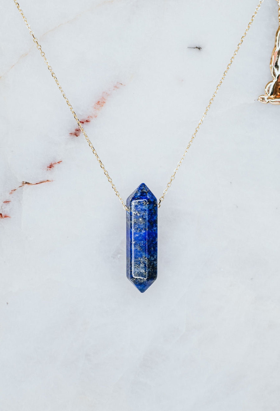 Collier à pointes en lapis-lazuli