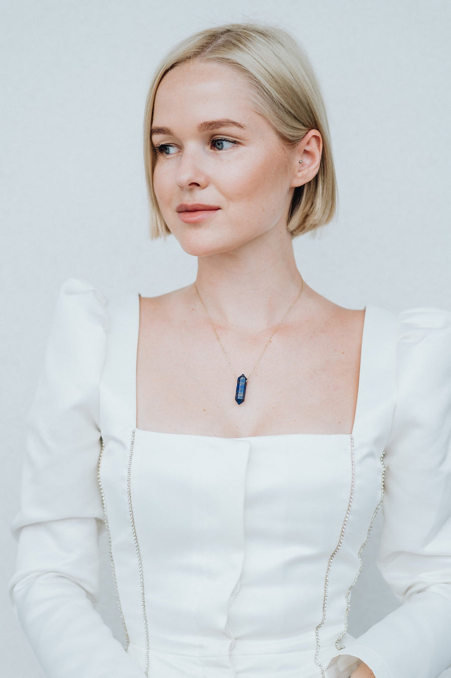 Collier à pointes en lapis-lazuli