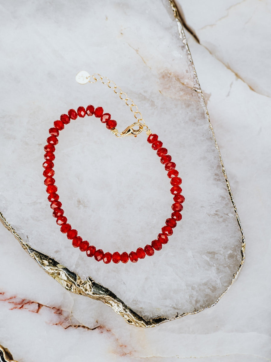 Bracelet en cornaline