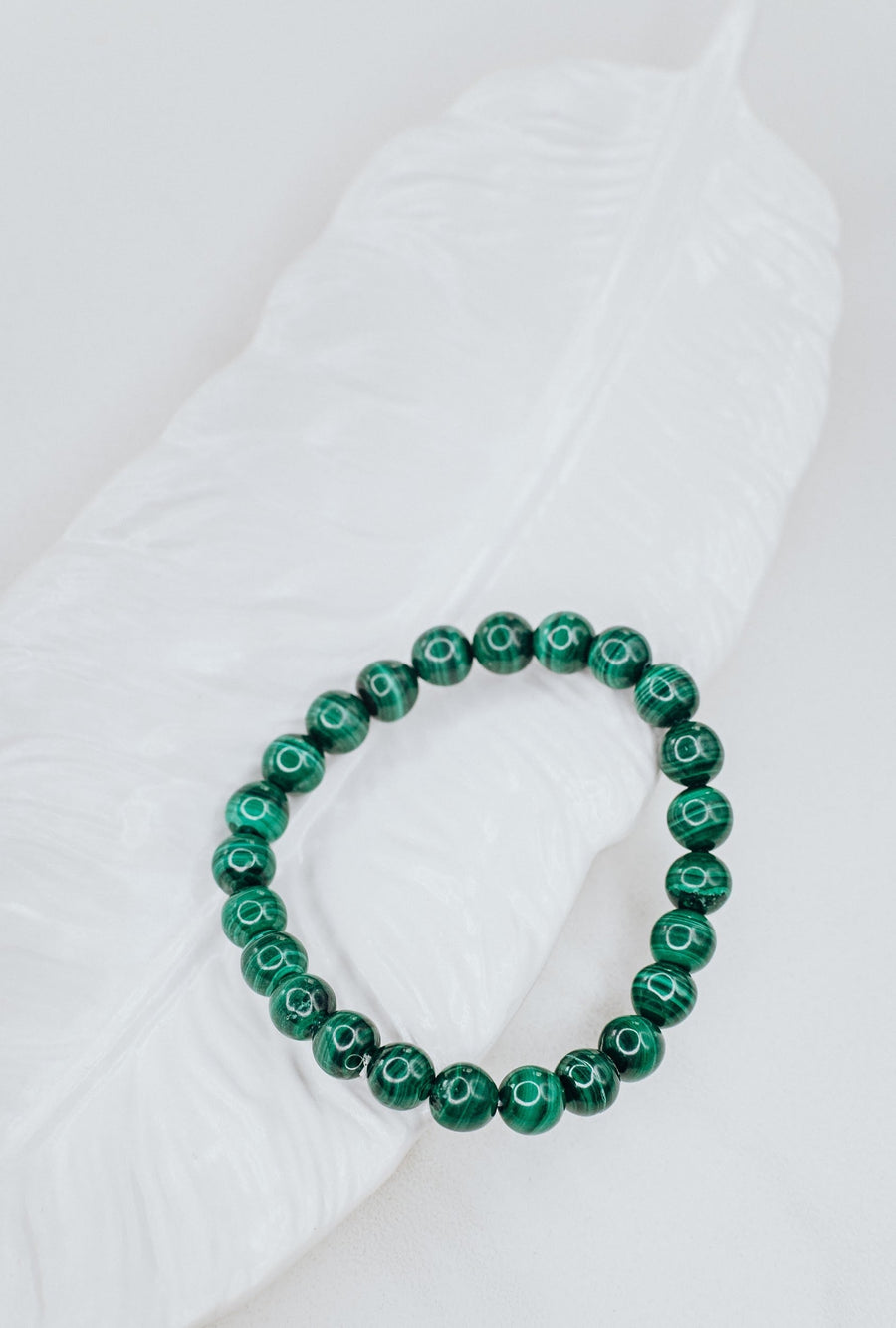 Bracelet en perles de malachite