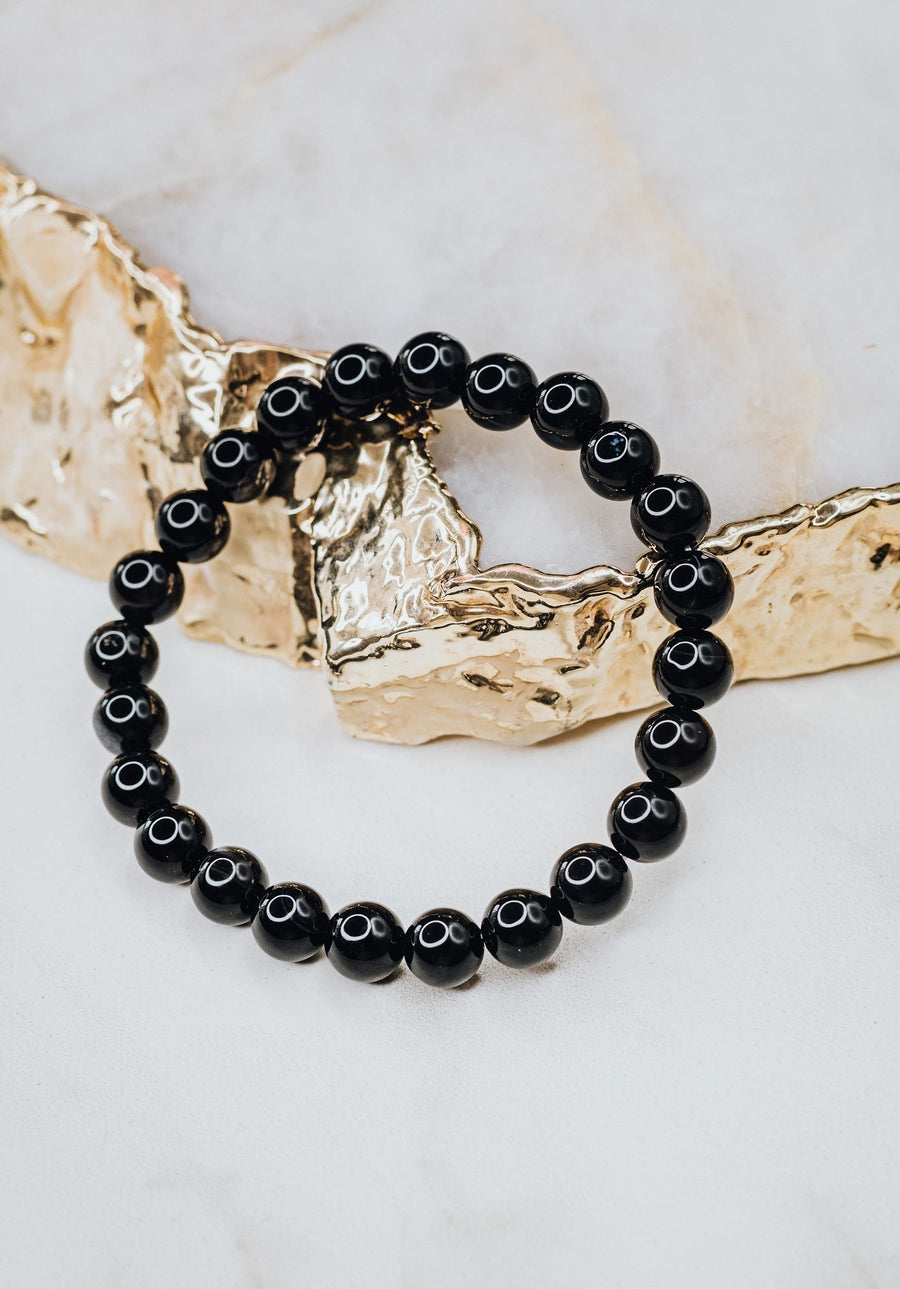 Black Onyx beaded bracelet