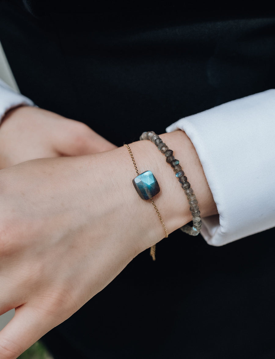 Labradorite silver bracelet