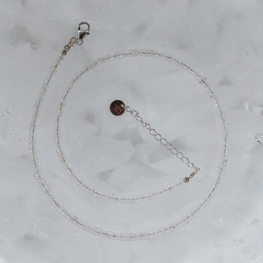 Collier en pierre de lune 3 mm