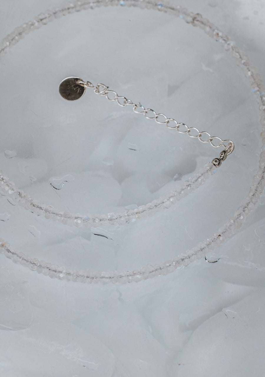 Collier en pierre de lune 3 mm